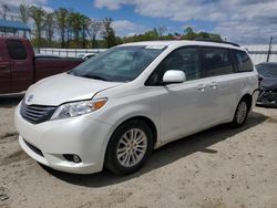 Salvage cars for sale at Spartanburg, SC auction: 2015 Toyota Sienna XLE