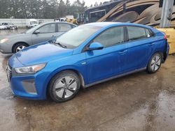 Salvage cars for sale at Eldridge, IA auction: 2017 Hyundai Ioniq Blue