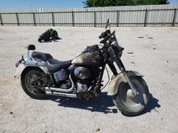 Salvage motorcycles for sale at San Antonio, TX auction: 2002 Harley-Davidson Flstf