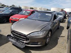 Salvage cars for sale from Copart Martinez, CA: 2015 Tesla Model S 70D