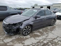 Salvage cars for sale at Kansas City, KS auction: 2016 Honda Accord EXL