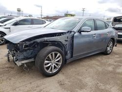 Salvage cars for sale at Chicago Heights, IL auction: 2018 Infiniti Q70 3.7 Luxe