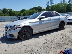 Salvage cars for sale at Augusta, GA auction: 2016 Mercedes-Benz C 300 4matic