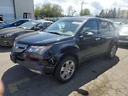 Salvage cars for sale at Woodburn, OR auction: 2009 Acura MDX