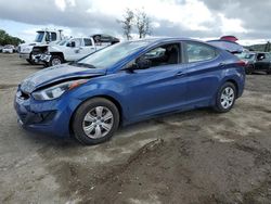 Vehiculos salvage en venta de Copart San Martin, CA: 2016 Hyundai Elantra SE