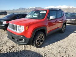 Salvage SUVs for sale at auction: 2015 Jeep Renegade Limited
