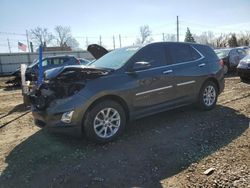 Salvage cars for sale from Copart Lansing, MI: 2018 Chevrolet Equinox LT