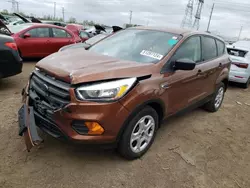 Salvage cars for sale at Elgin, IL auction: 2017 Ford Escape S