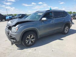Salvage cars for sale at Grand Prairie, TX auction: 2020 Volkswagen Atlas SE