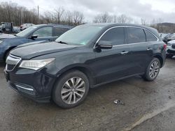 Salvage cars for sale at Marlboro, NY auction: 2016 Acura MDX Technology