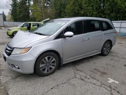 Salvage cars for sale at Arlington, WA auction: 2014 Honda Odyssey Touring