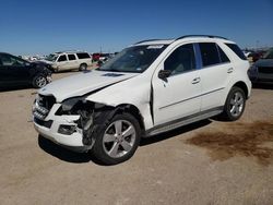 Salvage cars for sale at Amarillo, TX auction: 2010 Mercedes-Benz ML 350 4matic