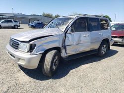 Salvage cars for sale at Sacramento, CA auction: 1999 Toyota Land Cruiser