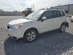 Salvage cars for sale at Barberton, OH auction: 2016 Subaru Forester 2.5I Premium