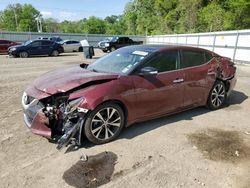 Salvage cars for sale from Copart Shreveport, LA: 2017 Nissan Maxima 3.5S