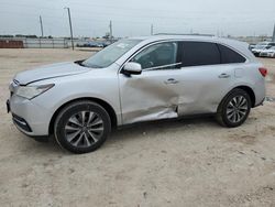 Salvage cars for sale at Temple, TX auction: 2015 Acura MDX Technology