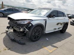 Salvage cars for sale from Copart Grand Prairie, TX: 2023 Infiniti QX50 Luxe