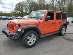Salvage cars for sale at Glassboro, NJ auction: 2018 Jeep Wrangler Unlimited Sport