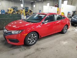 Salvage cars for sale at Blaine, MN auction: 2017 Honda Civic EX