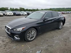 Salvage cars for sale at Cahokia Heights, IL auction: 2020 Infiniti Q50 Pure