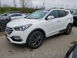 Vehiculos salvage en venta de Copart Cahokia Heights, IL: 2017 Hyundai Santa FE Sport