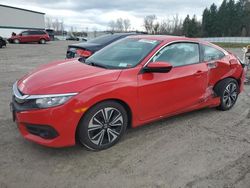 Salvage cars for sale at Leroy, NY auction: 2016 Honda Civic EX