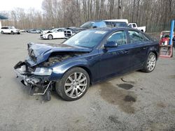 Salvage cars for sale from Copart East Granby, CT: 2011 Audi A4 Premium