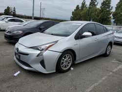 Salvage cars for sale at Rancho Cucamonga, CA auction: 2017 Toyota Prius