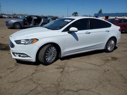 Salvage cars for sale at Woodhaven, MI auction: 2017 Ford Fusion SE Hybrid