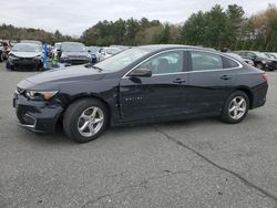 Salvage cars for sale from Copart Exeter, RI: 2018 Chevrolet Malibu LS