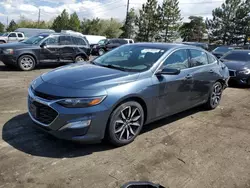 Chevrolet salvage cars for sale: 2021 Chevrolet Malibu RS