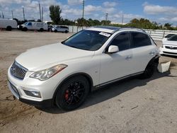 Salvage cars for sale at Miami, FL auction: 2016 Infiniti QX50