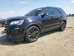 Ford Explorer salvage cars for sale: 2018 Ford Explorer XLT