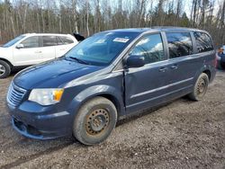 Salvage cars for sale from Copart Bowmanville, ON: 2014 Chrysler Town & Country Touring L