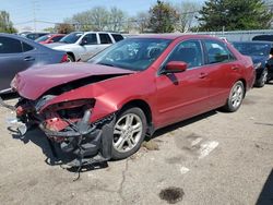 Salvage cars for sale from Copart Moraine, OH: 2007 Honda Accord SE