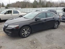 Salvage cars for sale at Assonet, MA auction: 2015 Acura TLX Tech