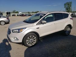 Salvage cars for sale at Kansas City, KS auction: 2017 Ford Escape Titanium
