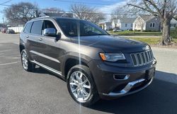 Salvage cars for sale from Copart Mendon, MA: 2015 Jeep Grand Cherokee Summit