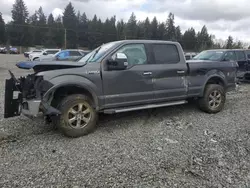 Salvage cars for sale at Graham, WA auction: 2018 Ford F150 Supercrew