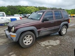 Salvage cars for sale from Copart Florence, MS: 2004 Jeep Liberty Sport