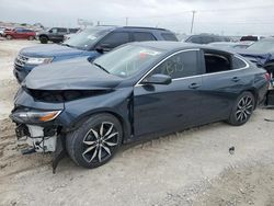 Salvage cars for sale from Copart Haslet, TX: 2020 Chevrolet Malibu RS