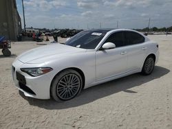 Salvage cars for sale from Copart West Palm Beach, FL: 2018 Alfa Romeo Giulia TI Q4