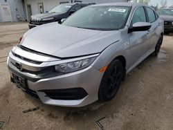 Salvage cars for sale from Copart Pekin, IL: 2016 Honda Civic LX