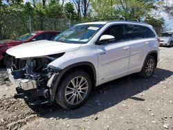 Salvage cars for sale at Cicero, IN auction: 2017 Toyota Highlander Hybrid Limited