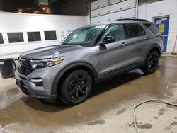 Salvage cars for sale from Copart Blaine, MN: 2023 Ford Explorer ST-Line