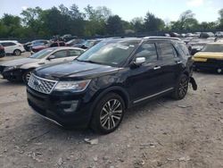 Salvage cars for sale from Copart Madisonville, TN: 2017 Ford Explorer Platinum