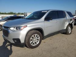 Salvage cars for sale at Fresno, CA auction: 2018 Chevrolet Traverse LS