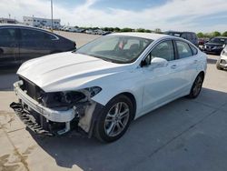 Salvage cars for sale at Grand Prairie, TX auction: 2018 Ford Fusion SE