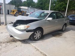 Salvage cars for sale at Hueytown, AL auction: 2002 Toyota Camry LE