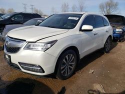 Salvage cars for sale at Elgin, IL auction: 2015 Acura MDX Technology